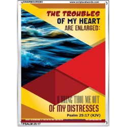 THE TROUBLES OF MY HEART   Scripture Art Prints   (GWARMOUR5283)   