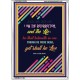 THE RESURRECTION AND THE LIFE   Inspirational Wall Art Poster   (GWARMOUR5351)   