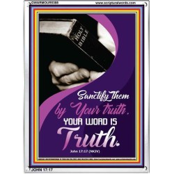 YOUR WORD IS TRUTH   Bible Verses Framed for Home   (GWARMOUR5388)   