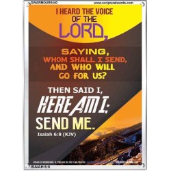 THE VOICE OF THE LORD   Scripture Wooden Frame   (GWARMOUR5440)   