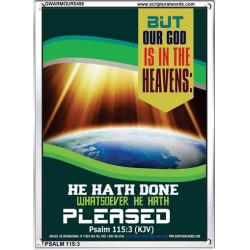 WHATSOEVER HE HATH PLEASED   Frame Bible Verse   (GWARMOUR5456)   "12X18"