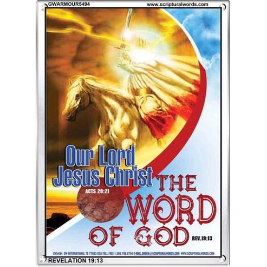 THE WORD OF GOD   Bible Verse Wall Art   (GWARMOUR5494)   