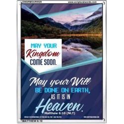 YOUR WILL BE DONE ON EARTH   Contemporary Christian Wall Art Frame   (GWARMOUR5529)   