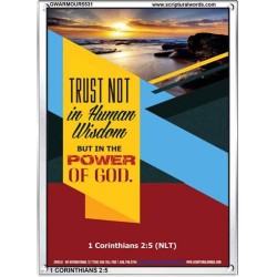 TRUST NOT IN HUMAN WISDOM   Christian Artwork Frame   (GWARMOUR5531)   