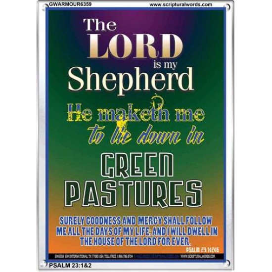 THE LORD IS MY SHEPHERD   Contemporary Christian poster   (GWARMOUR6359)   