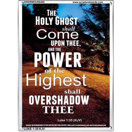 THE POWER OF THE HIGHEST   Encouraging Bible Verses Framed   (GWARMOUR6469)   