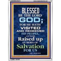 AN HORN OF SALVATION   Christian Quotes Frame   (GWARMOUR6474)   
