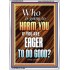 WHO IS GOING TO HARM YOU   Frame Bible Verse   (GWARMOUR6478)   "12X18"