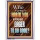 WHO IS GOING TO HARM YOU   Frame Bible Verse   (GWARMOUR6478)   