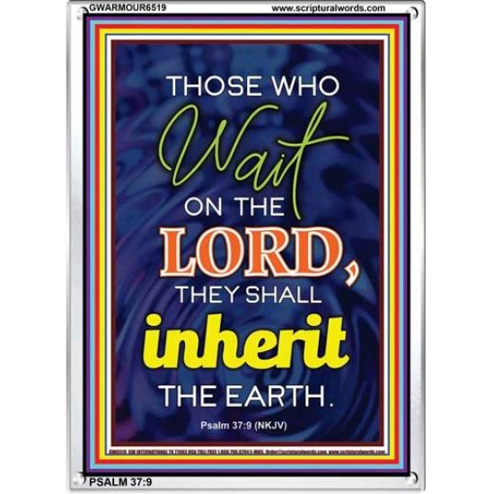 WAIT ON THE LORD   contemporary Christian Art Frame   (GWARMOUR6519)   