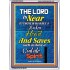 THE LORD IS NEAR   Bible Verse Acrylic Glass Frame   (GWARMOUR6534)   "12X18"