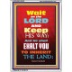 WAIT ON THE LORD   Bible Verses Wall Art Acrylic Glass Frame   (GWARMOUR6535)   