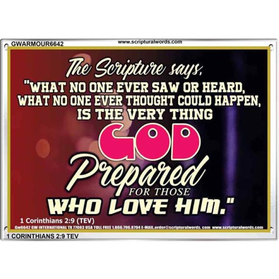 WHAT GOD HAS PREPARED FOR US   Wall Dcor   (GWARMOUR6642)   