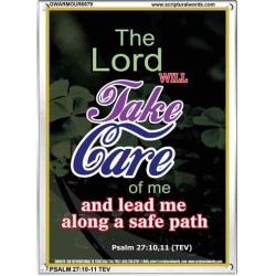 THE LORD WILL TAKE CARE OF ME   Inspirational Bible Verse Frame   (GWARMOUR6679)   