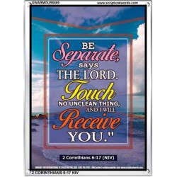TOUCH NO UNCLEAN THING   Bible Verses Framed for Home   (GWARMOUR6689)   