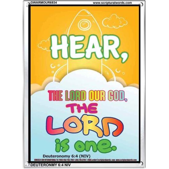 THE LORD IS ONE   Bible Verses Wall Art   (GWARMOUR6834)   