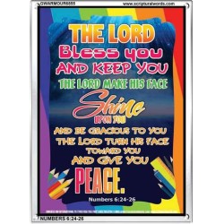 THE LORD BLESS YOU AND KEEP YOU   Contemporary Christian Poster   (GWARMOUR6855)   