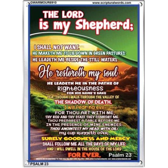 THE LORD IS MY SHEPHERD   Inspiration Wall Art Frame   (GWARMOUR6910)   