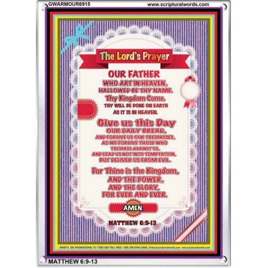 THE LORDS PRAYER   Bible Scriptures on Forgiveness Acrylic Glass Frame   (GWARMOUR6915)   