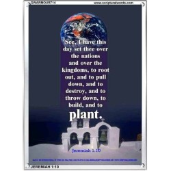 THE LORD HAS SET YOU OVER THE NATIONS   Framed Bible Verses Online   (GWARMOUR714)   