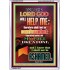 THE LORD GOD WILL HELP ME   Custom Framed Bible Verses   (GWARMOUR7227)   "12X18"
