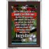 A MIGHTY TERRIBLE ONE   Bible Verse Frame for Home Online   (GWARMOUR724)   "12X18"