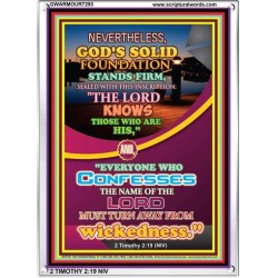THE LORD KNOWS THOSE WHO ARE HIS   Christian Quote Framed   (GWARMOUR7293)   