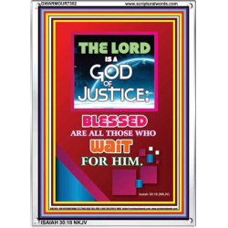 THE LORD IS A GOD OF JUSTICE   Contemporary Christian Wall Art   (GWARMOUR7302)   