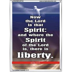 THE SPIRIT OF THE LORD GIVES LIBERTY   Scripture Wall Art   (GWARMOUR732)   