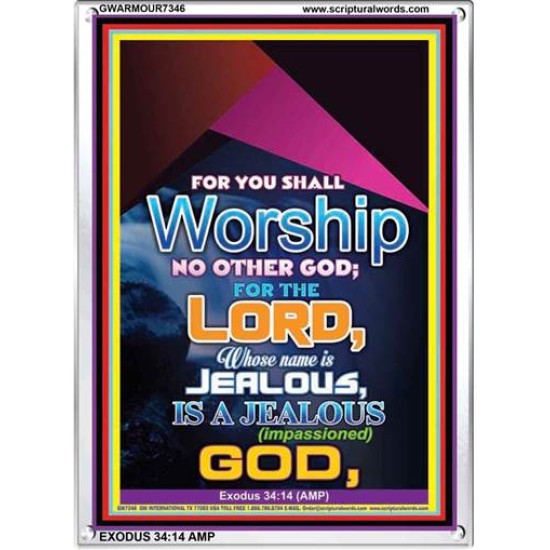 WORSHIP   Religious Art Frame   (GWARMOUR7346)   