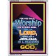 WORSHIP   Religious Art Frame   (GWARMOUR7346)   