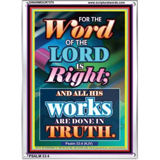 WORD OF THE LORD   Contemporary Christian poster   (GWARMOUR7370)   