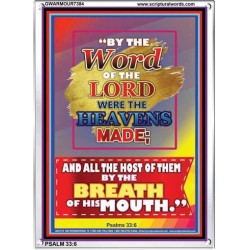 WORD OF THE LORD   Framed Hallway Wall Decoration   (GWARMOUR7384)   "12X18"