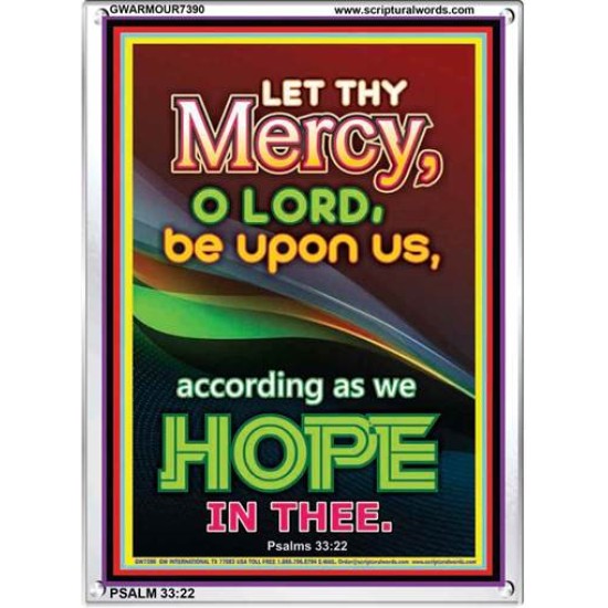 THY MERCY    Inspirational Wall Art Poster   (GWARMOUR7390)   