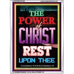THE POWER OF CHRIST   Christian Frame Wall Art   (GWARMOUR7404)   