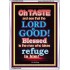 THE LORD IS GOOD   Framed Bible Verse   (GWARMOUR7405)   "12X18"