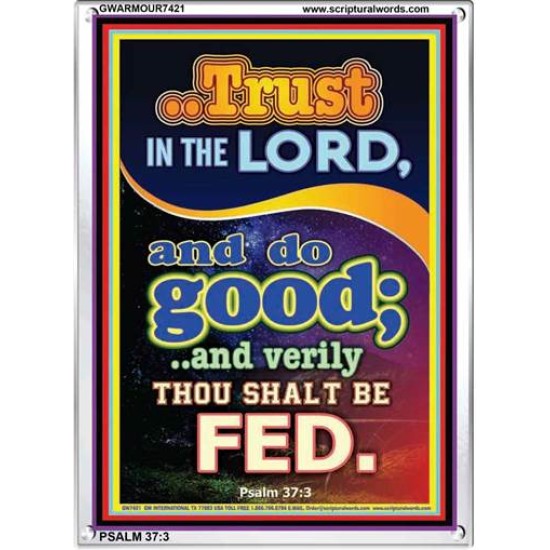 TRUST IN THE LORD   Bible Verse Picture Frame Gift   (GWARMOUR7421)   