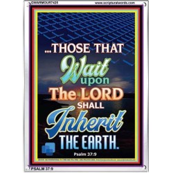 WAIT UPON THE LORD   Bible Verses Frame for Home   (GWARMOUR7425)   "12X18"