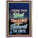 WAIT UPON THE LORD   Bible Verses Frame for Home   (GWARMOUR7425)   