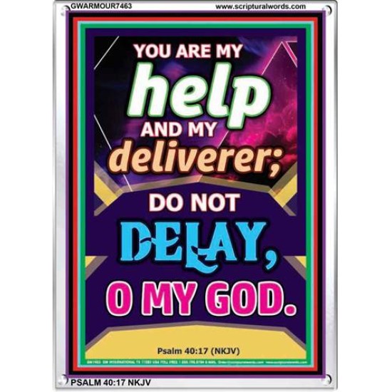 YOU ARE MY HELP   Frame Scriptures Dcor   (GWARMOUR7463)   