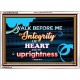 WALK IN INTEGRITY   Unique Bible Verse Frame   (GWARMOUR7559)   