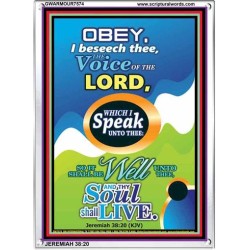 THE VOICE OF THE LORD   Contemporary Christian Poster   (GWARMOUR7574)   
