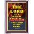THE LORD IS A MAN OF WAR   Bible Verses    (GWARMOUR7674)   "12X18"