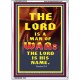 THE LORD IS A MAN OF WAR   Bible Verses    (GWARMOUR7674)   