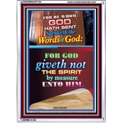 WORDS OF GOD   Bible Verse Picture Frame Gift   (GWARMOUR7724)   "12X18"