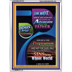 THE PROPITIATION FOR OUR SINS   Bible Verses Poster   (GWARMOUR7781)   