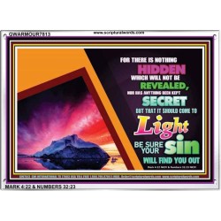 ALL SHALL BE REVEALED   Frame Scripture    (GWARMOUR7813)   