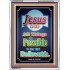 ALL THINGS ARE POSSIBLE   Bible Verses Wall Art Acrylic Glass Frame   (GWARMOUR7932)   "12X18"