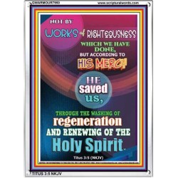 THE HOLY SPIRIT   Bible Verses Wall Art Acrylic Glass Frame   (GWARMOUR7950)   