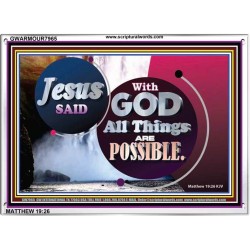 ALL THINGS ARE POSSIBLE   Decoration Wall Art   (GWARMOUR7965)   